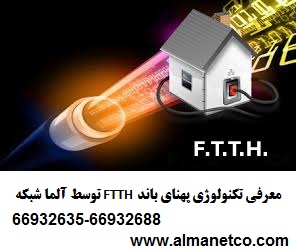 معرفی تکنولوژی پهنای باند FTTH توسط آلما شبکه–۶۶۹۳۲۶۳۵