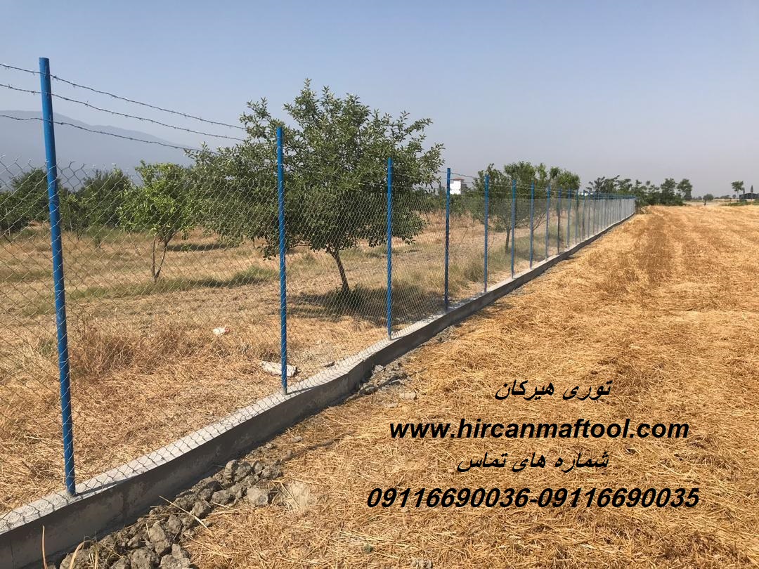 تولید تور های فلزی و فنس گالوانیزه گرم هیرکان