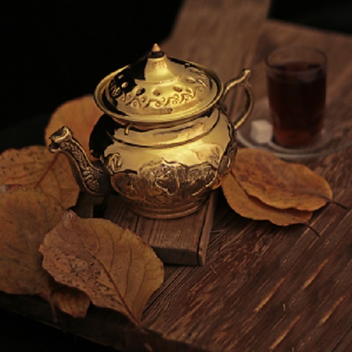 قوری قلمی برنجی