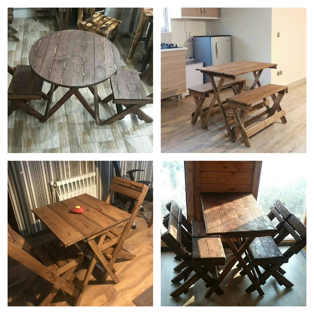 میز و صندلی چوبی نهارخوری رستوران