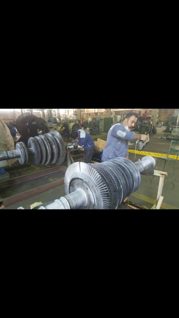 ساخت کامل روتور ست توربین بخار