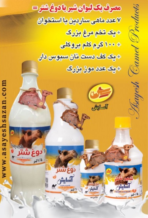 شیر و دوغ شتر (سنتی و پاستوریزه)