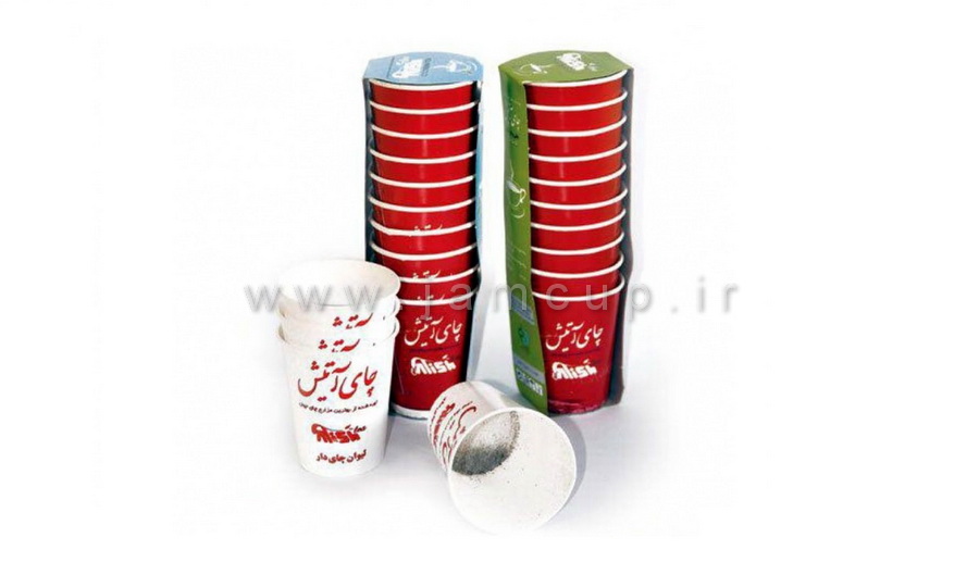لیوان کاغذی چای دار