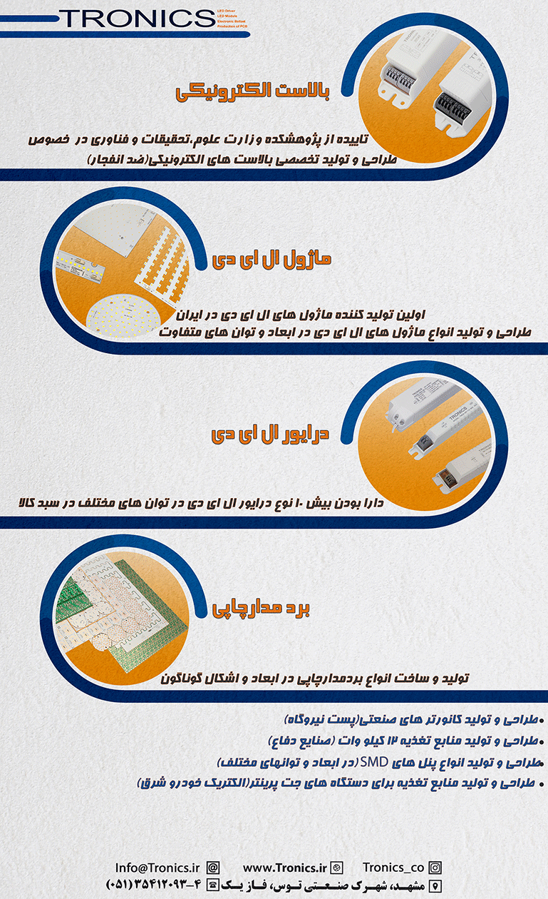 بزرگترین تولیدکننده برد مدار چاپی در شرق کشور