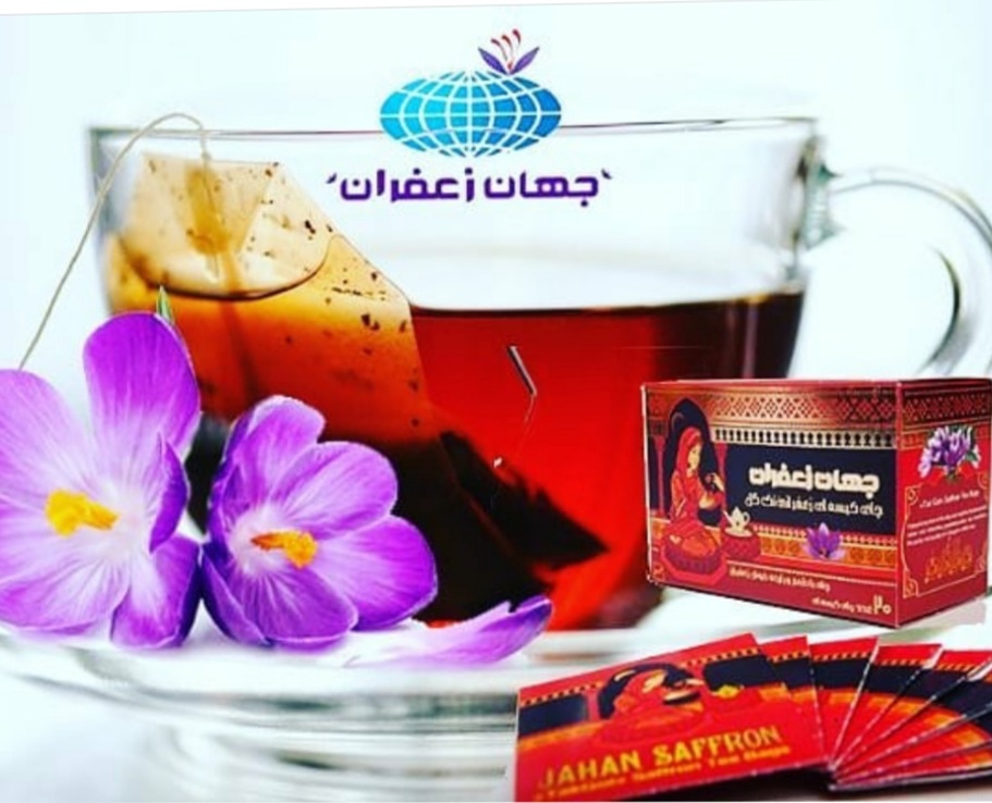 چای کیسه زعفرانی شرکت جهان زعفران