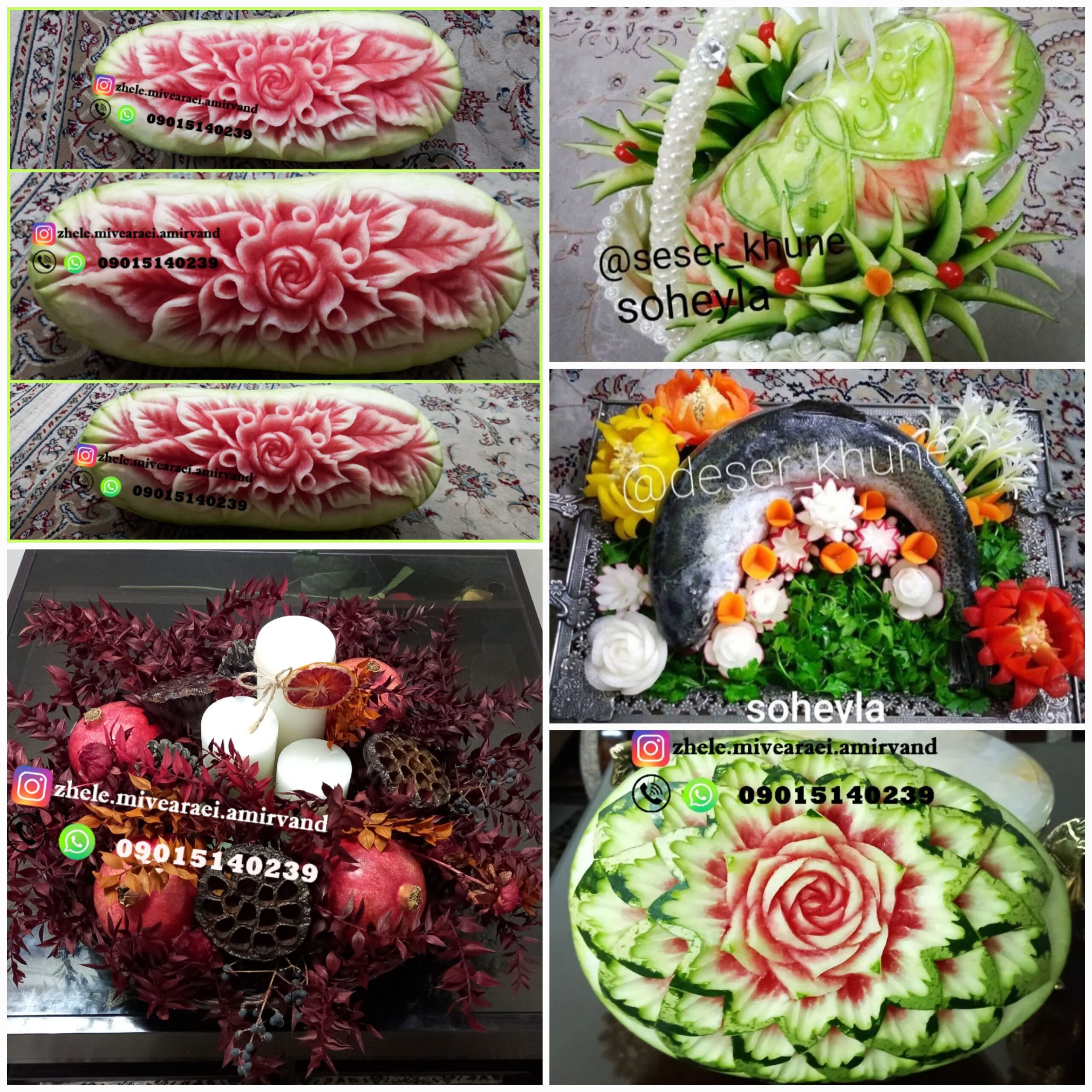 سفارش میوه آرایی شب‌ یلدا