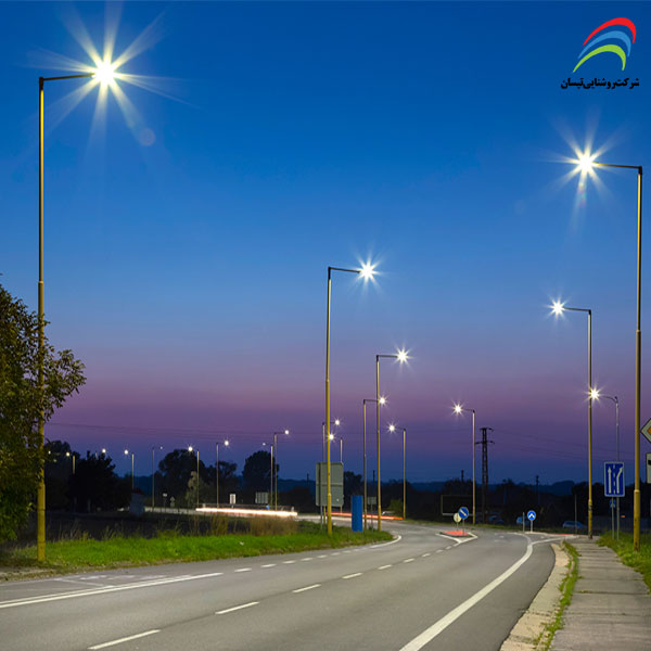 فروش پایه چراغ و پروژکتور خیابانی طراحی و اجرای روشنایی معابر بزرگراه خیابان به صورت تخصصی