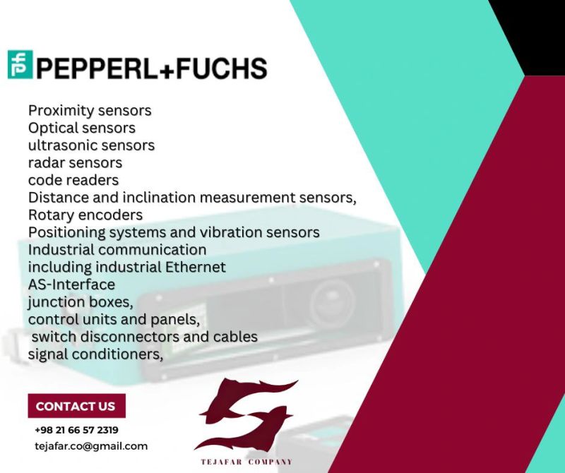 فروش انواع محصولات پپرل فوکس Pepperl + Fuchs آلمان