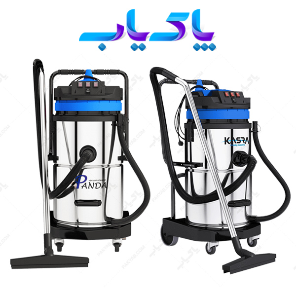 جاروبرقی صنعتی سه موتوره ۸۰ لیتر کسری مدل اتوماتیک پاندا