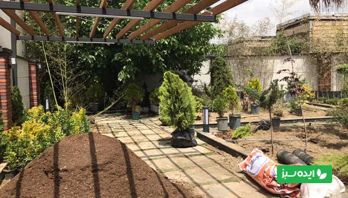 طراحی و اجرای باغچه سازی و حیاط سازی