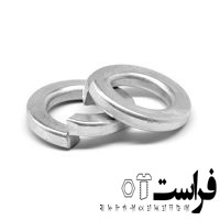 واشر فنری سایز ۱۰ – در دورنگ سفید و سیاه