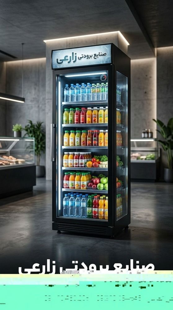 یخچال تک درب صنعتی