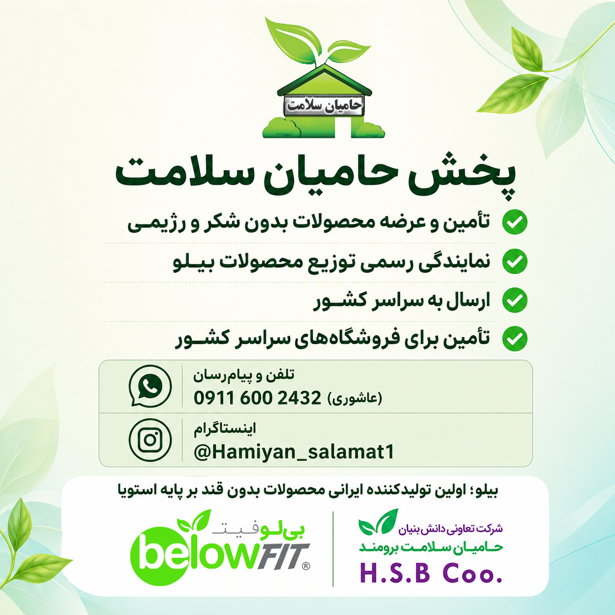 نمایندگی پخش محصولات بیلو